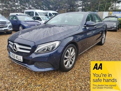 Used Mercedes C220 Premium 170 HP (125 kW) 2015 Blue Sedan