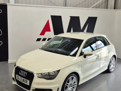 Used Audi A1 S-Line 105 HP (77 kW) 2012 White Hatchback