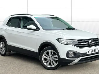 Used VW T-Cross SE 115 HP (84 kW) 2020 White SUV