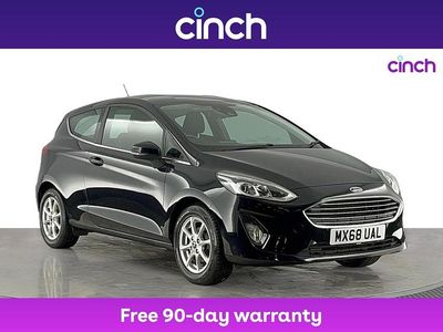 Black Used 2018 Ford Fiesta Zetec Hatchback | £8,249 (Fair price)