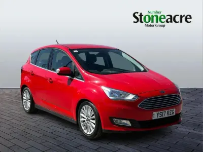 Używany Ford C-MAX Titanium 123 KM (90 kW) 2017 Czerwony Minivan