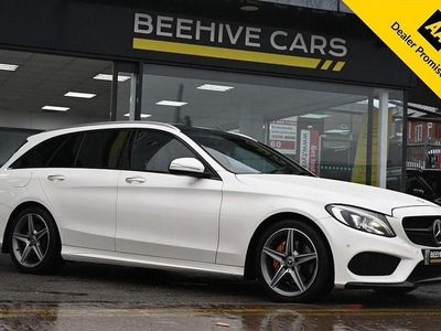 Used Mercedes C220 AMG Line Premium 2015 White Estate