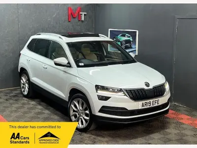 Used Skoda Karoq 150 HP (110 kW) 2019 White SUV