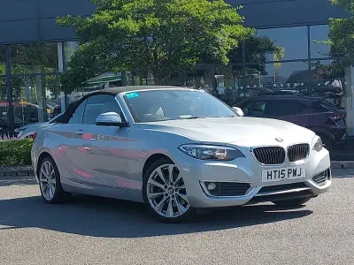 Used BMW 220 Luxury Line 190 HP (139 kW) 2015 Silver Cabriolet