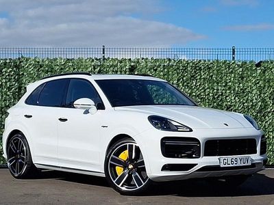 White Used 2020 Porsche Cayenne Turbo E-Hybrid SUV | £65,898