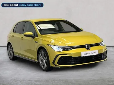 Used VW Golf VIII R-line 130 HP (95 kW) 2022 Yellow Hatchback