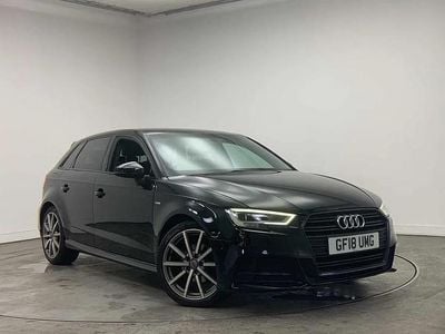 Used Audi A3 Black Edition 150 HP (110 kW) 2018 Black Sedan