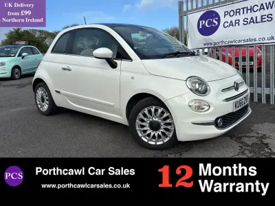 Used Fiat 500 Lounge 69 HP (50 kW) 2016 White Hatchback