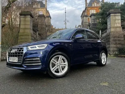 Used Audi Q5 S-Line 190 HP (139 kW) 2019 Blue SUV