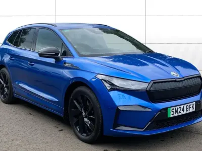 Used Skoda Enyaq iV SportlinePlus 210 kW (286 HP) 2024 Blue SUV