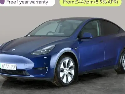 Used Tesla Model Y Long Range AWD 378 kW (514 HP) 2022 Blue SUV