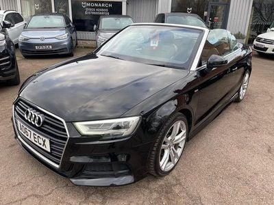 Begagnad Audi A3 Cabriolet S-Line 150 HK (110 kW) 2017 Svart Cab