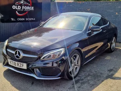 Used Mercedes C220 AMG line 167 HP (122 kW) 2018 Black Coupe