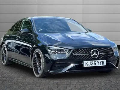 Used Mercedes CLA200 AMG Line Premium Plus 163 HP (119 kW) 2025 Cosmos black Sedan