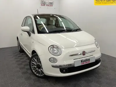 Używany Fiat 500 Lounge 69 KM (50 kW) 2015 Biały Hatchback