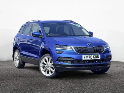 Used Skoda Karoq SE L 110 HP (80 kW) 2020 Blue SUV