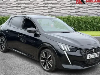 Used Peugeot 208 GT 100 HP (73 kW) 2020 Black Hatchback