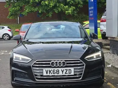 Used Audi A5 S-Line 190 HP (139 kW) 2018 Black Coupe