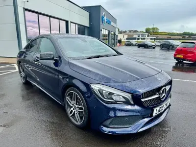 Used Mercedes CLA220 AMG line 177 HP (130 kW) 2018 Blue Sedan