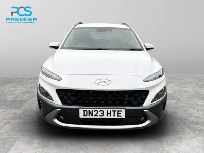 Used Hyundai Kona Premium 2023 Atlas white SUV