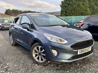 Usado Ford Fiesta Trend 2019 Azul Utilitario