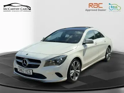 Used Mercedes CLA180 122 HP (89 kW) 2017 Cirrus white Sedan