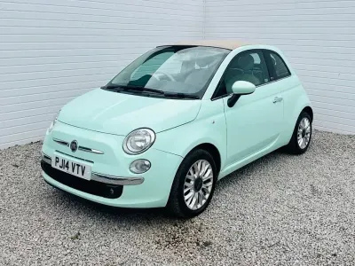 Używany Fiat 500 Lounge 69 KM (50 kW) 2014 Zielony Kabriolet
