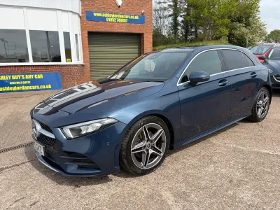 Used Mercedes A200 Executive 150 HP (110 kW) 2021 Blue Hatchback