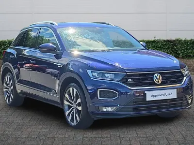 Used VW T-Roc R-line 150 HP (110 kW) 2020 Blue SUV