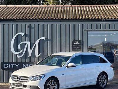 Used Mercedes C350e 2018 White Estate