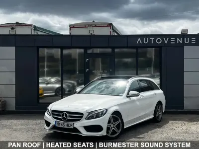 Used Mercedes C220 AMG Line Premium Plus 170 HP (125 kW) 2016 White Estate
