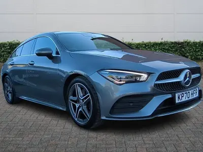 Begagnad Mercedes CLA220 AMG Line Premium Plus 2020 Grå Sedan