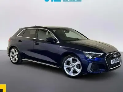 Used Audi A3 Sportback S-Line 150 HP (110 kW) 2023 Blue Hatchback