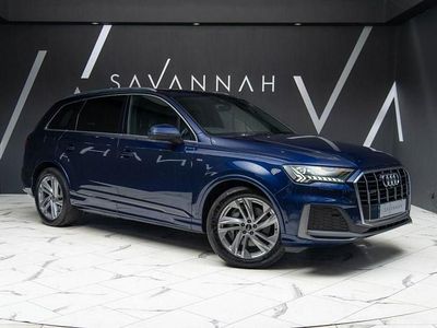 Blue Used 2021 Audi Q7 S-Line SUV | £33,490 (Fair price)