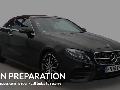 Used Mercedes E300 AMG line 245 HP (180 kW) 2020 Black Cabriolet