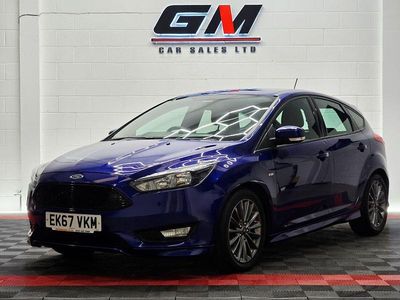 Blue Used 2017 Ford Focus ST-Line Hatchback | £8,295 (Fair price)