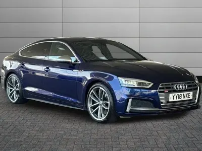 Used Audi S5 Sportback Design 349 HP (256 kW) 2018 Navarra blue Hatchback