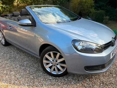Used VW Golf Cabriolet SE 122 HP (89 kW) 2013 Blue Cabriolet
