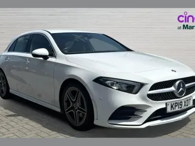 Used Mercedes A200 AMG Line Premium 161 HP (118 kW) 2019 White Hatchback