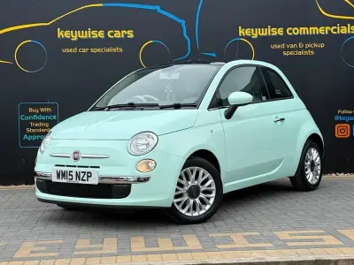 Used Fiat 500 Lounge 69 HP (50 kW) 2015 Green Hatchback