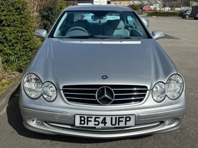 Käytetty Mercedes CLK200 Avantgarde 163 HP (119 kW) 2004 Hopea Coupe - kaksiovinen