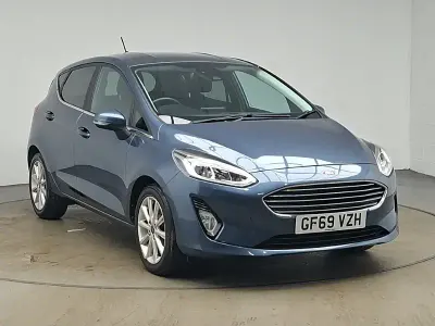 Used Ford Fiesta Titanium 100 HP (73 kW) 2019 Blue Hatchback