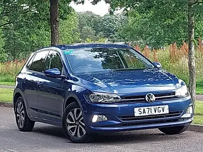 Used VW Polo Active 95 HP (69 kW) 2021 Blue Hatchback