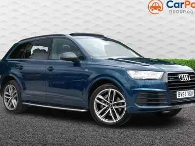 Used Audi Q7 Black Edition 286 HP (210 kW) 2018 Blue SUV