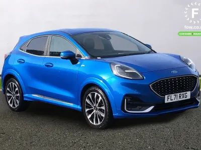 Second-hand Ford Puma ST-Line 125 CP (91 kW) 2021 Albastru SUV