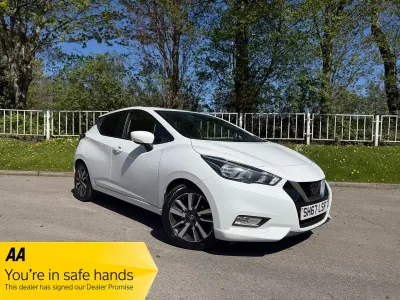 Second-hand Nissan Micra Acenta 71 CP (52 kW) 2017 Alb Hatchback