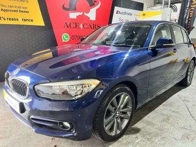 Used BMW 118 Sport Line 2017 Blue Hatchback