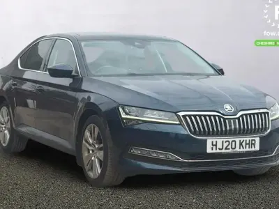Used Skoda Superb SE L 150 HP (110 kW) 2020 Blue Hatchback