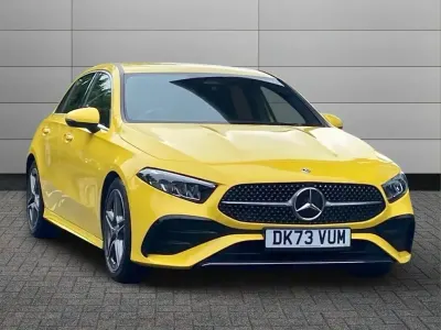 Used Mercedes A200 Executive 175 HP (128 kW) 2023 Sun yellow Hatchback
