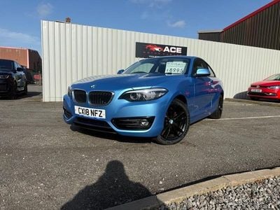 Used BMW 218 Sport Line 2018 Blue Coupe